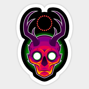 Antler Horror Sticker